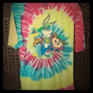 Tie dye looney tunes shirt